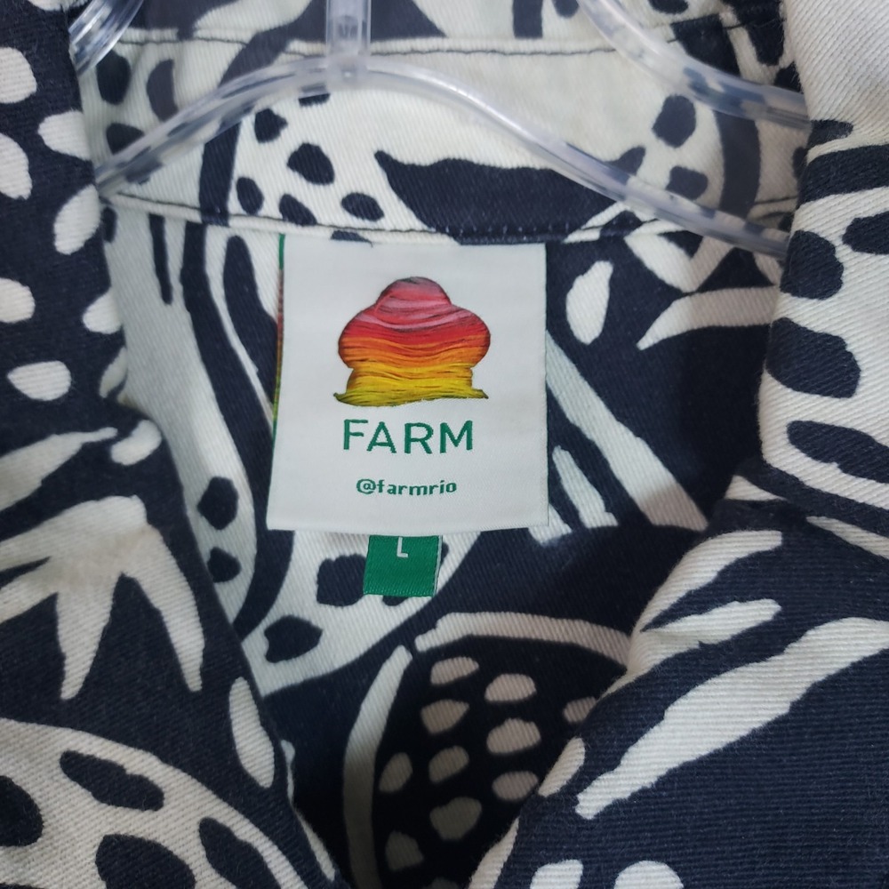 FARM Rio Black and White Patterned Jumpsuit - Picture 10 of 16
